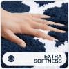 imageOLANLY Bathroom Rugs Set 2 Piece Microfiber Bath Shower Mat and UShaped Toilet Rug Machine Wash Dry NonSlip Absorbent Shaggy Bath Mats for Tub Shower and Bathroom 30quotx20quot24quotx20quot GreyNavy