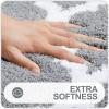 imageOLANLY Bathroom Rugs Set 2 Piece Microfiber Bath Shower Mat and UShaped Toilet Rug Machine Wash Dry NonSlip Absorbent Shaggy Bath Mats for Tub Shower and Bathroom 30quotx20quot24quotx20quot GreyGrey