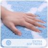 imageOLANLY Bathroom Rugs Set 2 Piece Microfiber Bath Shower Mat and UShaped Toilet Rug Machine Wash Dry NonSlip Absorbent Shaggy Bath Rug for Tub Shower and Bath Room 30quotx20quot24quotx20quot Light Blue