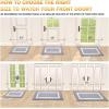imageOLANLY Indoor Door Mat 30x17 NonSlip Absorbent Resist Dirt Entrance Mat Washable LowProfile Inside Entry Doormats for Entryway BrownGrey