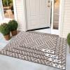 imageOLANLY Indoor Door Mat 32x20 Inch Dirt Resistant and Absorbent NonSlip Rubber Backing Floor Mats Easy Clean LowProfile Doormat for Entryway Front Door and Inside Entrance KhakiKhaki