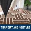 imageOLANLY Indoor Door Mat 32x20 Inch Dirt Resistant and Absorbent NonSlip Rubber Backing Floor Mats Easy Clean LowProfile Doormat for Entryway Front Door and Inside Entrance KhakiCoffee