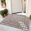 imageOLANLY Indoor Door Mat 32x20 Inch Dirt Resistant and Absorbent NonSlip Rubber Backing Floor Mats Easy Clean LowProfile Doormat for Entryway Front Door and Inside Entrance KhakiBrown