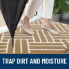 imageOLANLY Indoor Door Mat 32x20 Inch Dirt Resistant and Absorbent NonSlip Rubber Backing Floor Mats Easy Clean LowProfile Doormat for Entryway Front Door and Inside Entrance KhakiBeige