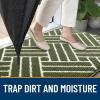 imageOLANLY Indoor Door Mat 32x20 Inch Dirt Resistant and Absorbent NonSlip Rubber Backing Floor Mats Easy Clean LowProfile Doormat for Entryway Front Door and Inside Entrance KhakiGreen