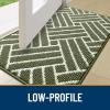 imageOLANLY Indoor Door Mat 32x20 Inch Dirt Resistant and Absorbent NonSlip Rubber Backing Floor Mats Easy Clean LowProfile Doormat for Entryway Front Door and Inside Entrance KhakiGreen
