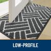 imageOLANLY Indoor Door Mat 32x20 Inch Dirt Resistant and Absorbent NonSlip Rubber Backing Floor Mats Easy Clean LowProfile Doormat for Entryway Front Door and Inside Entrance KhakiCharcoal