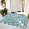imageOLANLY Indoor Door Mat 32x20 Inch Dirt Resistant and Absorbent NonSlip Rubber Backing Floor Mats Easy Clean LowProfile Doormat for Entryway Front Door and Inside Entrance KhakiSage Green