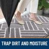 imageOLANLY Indoor Door Mat 32x20 Inch Dirt Resistant and Absorbent NonSlip Rubber Backing Floor Mats Easy Clean LowProfile Doormat for Entryway Front Door and Inside Entrance KhakiGrey