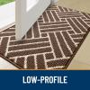 imageOLANLY Indoor Door Mat 32x20 Inch Dirt Resistant and Absorbent NonSlip Rubber Backing Floor Mats Easy Clean LowProfile Doormat for Entryway Front Door and Inside Entrance KhakiCoffee