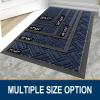 imageOLANLY Indoor Outdoor Mat Sturdy Natural Rubber Floor Mat Non Slip Low Profile Waterproof Doormat and Stain Front Door Mats Easy Clean Patio Entrance Mat 30x17 BlackNavy