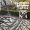 imageOLANLY Outdoor Rug Waterproof 6x9 ft Reversible Outdoor Plastic Straw Rug Boho Patio Rug Indoor Outdoor Carpet RV Mat Outside for Patio Camp Picnic Balcony Deck Backyard Black ampamp WhiteBlack  Beige
