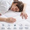 imageOLANLY Queen Quilted Fitted Mattress Pad  Soft Pillow Top Mattress Topper Down Alternative Fill Cooling Comfort Breathable Mattress Cover Machine Washable Deep Pocket Mattress Protector WhiteWhite