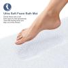 imageOLANLY Toilet Rugs UShaped 24x20 Extra Soft Absorbent Thick Memory Foam Contour Bathroom Rugs Dry Quickly Machine Washable NonSlip Toilet Bath Mat Home Decor Accessories GreyWhite