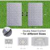 imageOLANLY Waterproof Outdoor Rug 5x8 ft Clearance Reversible Outdoor Plastic Straw Rug RV Mat Indoor Outdoor Carpet for Patio Camping Balcony Deck Backyard Black ampamp WhiteGrey  White