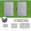 imageOLANLY Waterproof Outdoor Rug 5x8 ft Clearance Reversible Outdoor Plastic Straw Rug RV Mat Indoor Outdoor Carpet for Patio Camping Balcony Deck Backyard Black ampamp WhiteGrey  White