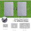 imageOLANLY Waterproof Outdoor Rug 5x8 ft Clearance Reversible Outdoor Plastic Straw Rug RV Mat Indoor Outdoor Carpet for Patio Camping Balcony Deck Backyard Black ampamp WhiteGrey  White