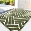 imageOLANLY Indoor Door Mat 32x20 Inch Dirt Resistant and Absorbent NonSlip Rubber Backing Floor Mats Easy Clean LowProfile Doormat for Entryway Front Door and Inside Entrance KhakiGreen