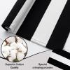 imageOLANLY Black and White Striped Rug 24quot x 37quot 275quot x 43quot  Washable Cotton Indoor Outdoor Doormat for Front Door Entryway Kitchen Porch Patio DecorBlack and White