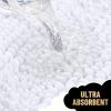 imageOLANLY Thick Bathroom Rugs 30x20 Extra Soft Absorbent Chenille Striped Bath Rugs Rubber Backing Machine Wash Dry Bath Mats for Bathroom Floor Tub and Shower Home Decor Accessories GreyWhite