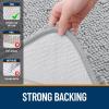 imageOLANLY 30inch Round Bathroom Rugs Extra Soft and Absorbent Chenille Bath Rugs Quick Dry Machine Washable Bath Mats for Bathroom Floor Tub and Shower Home Decor Accessories GreyLight Grey