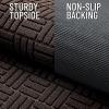 imageOLANLY Front Door Mat Outside Entrance 29x17 Absorbent Heavy Duty Sturdy Natural Rubber Doormat Indoor Outdoor Stain and Fade Resistant NonSlip Backing Low Profile Floor Mat for Entryway GreyBrown