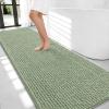 imageOLANLY Thick Bathroom Rugs 30x20 Extra Soft Absorbent Chenille Bath Rugs Rubber Backing Machine Wash Dry Bath Mats for Bathroom Floor Tub and Shower Home Decor Accessories GreySage Green