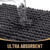 imageOLANLY Thick Bathroom Rugs 30x20 Extra Soft Absorbent Chenille Bath Rugs Rubber Backing Machine Wash Dry Bath Mats for Bathroom Floor Tub and Shower Home Decor Accessories GreyDark Grey