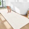 imageOLANLY Thick Bathroom Rugs 30x20 Extra Soft Absorbent Chenille Bath Rugs Rubber Backing Machine Wash Dry Bath Mats for Bathroom Floor Tub and Shower Home Decor Accessories GreyIvory