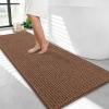 imageOLANLY Thick Bathroom Rugs 30x20 Extra Soft Absorbent Chenille Bath Rugs Rubber Backing Machine Wash Dry Bath Mats for Bathroom Floor Tub and Shower Home Decor Accessories GreyMocha