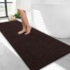 imageOLANLY Thick Bathroom Rugs 30x20 Extra Soft Absorbent Chenille Bath Rugs Rubber Backing Machine Wash Dry Bath Mats for Bathroom Floor Tub and Shower Home Decor Accessories GreyBrown