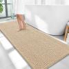 imageOLANLY Thick Bathroom Rugs 30x20 Extra Soft Absorbent Chenille Bath Rugs Rubber Backing Machine Wash Dry Bath Mats for Bathroom Floor Tub and Shower Home Decor Accessories GreyBeige