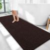 imageOLANLY Thick Bathroom Rugs 30x20 Extra Soft Absorbent Chenille Bath Rugs Rubber Backing Machine Wash Dry Bath Mats for Bathroom Floor Tub and Shower Home Decor Accessories GreyBrown
