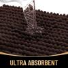 imageOLANLY Thick Bathroom Rugs 30x20 Extra Soft Absorbent Chenille Bath Rugs Rubber Backing Machine Wash Dry Bath Mats for Bathroom Floor Tub and Shower Home Decor Accessories GreyBrown