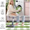 imageOLANLY Buffalo Plaid Rug 2 x 3 24 x 36  Green and White Cotton Checkered Doormat Washable Indoor Outdoor Rug for Layered Front Porch Kitchen Entryway Decor