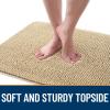 imageOLANLY Dog Door Mat Set 2Piece 30x20 Absorbs Moisture and Dirt Absorbent NonSlip Washable Doormat Quick Dry Chenille Mud Mat for Dogs Entry Indoor Entryway Carpet for Inside Floor GreyBeige