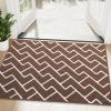 imageOLANLY Front Door Mat NonSlip Rubber Backing Dirt Resistant and Absorbent Washable Easy to Clean LowProfile Indoor Doormat for Back Door Entryway Inside Entrance 32x20 GreyCoffee