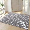 imageOLANLY Front Door Mat NonSlip Rubber Backing Dirt Resistant and Absorbent Washable Easy to Clean LowProfile Indoor Doormat for Back Door Entryway Inside Entrance 32x20 GreyGrey