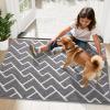 imageOLANLY Front Door Mat NonSlip Rubber Backing Dirt Resistant and Absorbent Washable Easy to Clean LowProfile Indoor Doormat for Back Door Entryway Inside Entrance 32x20 GreyGrey