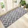 imageOLANLY Front Door Mat NonSlip Rubber Backing Dirt Resistant and Absorbent Washable Easy to Clean LowProfile Indoor Doormat for Back Door Entryway Inside Entrance 32x20 GreyGrey