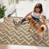 imageOLANLY Front Door Mat NonSlip Rubber Backing Dirt Resistant and Absorbent Washable Easy to Clean LowProfile Indoor Doormat for Back Door Entryway Inside Entrance 32x20 GreyBeige