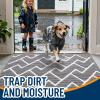 imageOLANLY Front Door Mat NonSlip Rubber Backing Dirt Resistant and Absorbent Washable Easy to Clean LowProfile Indoor Doormat for Back Door Entryway Inside Entrance 32x20 GreyGrey
