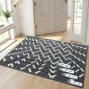 imageOLANLY Front Door Mat NonSlip Rubber Backing Dirt Resistant and Absorbent Washable Easy to Clean LowProfile Indoor Doormat for Back Door Entryway Inside Entrance 32x20 GreyCharcoal