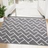 imageOLANLY Front Door Mat NonSlip Rubber Backing Dirt Resistant and Absorbent Washable Easy to Clean LowProfile Indoor Doormat for Back Door Entryway Inside Entrance 32x20 GreyGrey