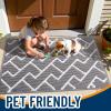imageOLANLY Front Door Mat NonSlip Rubber Backing Dirt Resistant and Absorbent Washable Easy to Clean LowProfile Indoor Doormat for Back Door Entryway Inside Entrance 32x20 GreyGrey