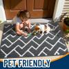 imageOLANLY Front Door Mat NonSlip Rubber Backing Dirt Resistant and Absorbent Washable Easy to Clean LowProfile Indoor Doormat for Back Door Entryway Inside Entrance 32x20 GreyCharcoal