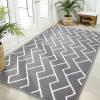 imageOLANLY Front Door Mat NonSlip Rubber Backing Dirt Resistant and Absorbent Washable Easy to Clean LowProfile Indoor Doormat for Back Door Entryway Inside Entrance 32x20 GreyGrey