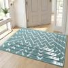 imageOLANLY Front Door Mat NonSlip Rubber Backing Dirt Resistant and Absorbent Washable Easy to Clean LowProfile Indoor Doormat for Back Door Entryway Inside Entrance 32x20 GreySage Green