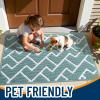 imageOLANLY Front Door Mat NonSlip Rubber Backing Dirt Resistant and Absorbent Washable Easy to Clean LowProfile Indoor Doormat for Back Door Entryway Inside Entrance 32x20 GreySage Green