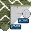 imageOLANLY Front Door Mat NonSlip Rubber Backing Dirt Resistant and Absorbent Washable Easy to Clean LowProfile Indoor Doormat for Back Door Entryway Inside Entrance 32x20 GreyGreen